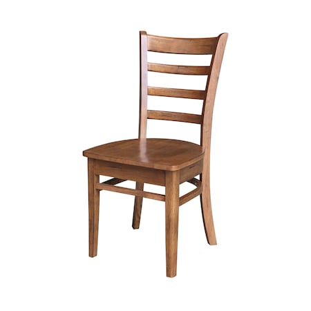 International Concepts Set of Two Emily Side Chair, Distressed Oak C42-617P
